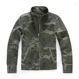 Men's Jackets Autumn Winter Men Zip Up Denim Coat Oversize Xxxl Boys Camouflage Work Clothes Long Sleeve Casual Cotton Outerwear