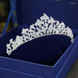 Barrettes Hair Clips MicroInlaid Full Zircon Bridal Headdress Wedding Crown Birthday Princess Ornament