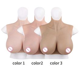 Breast Pad Realistic Silicone Breast Forms Fake Boobs Tits Enhancer Transgender Sissy Drag Queen Crossdresser Breastplates 240330