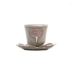 Cups Saucers Vintage Ceramic Teacup Single Cup Creative Lotus Master Tea Set Personal Drinking