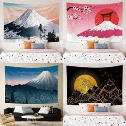 Tapestries Customizable Sunset Mountain Tapestry Bohemian Style Dorm Room Essential Bedroom Decor Aesthetics