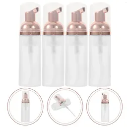 Storage Bottles 4 Pcs Bubble Bottle Pressing Foaming Containers Travel Liquid Sub Mini Plastic Convenient Small Shampoo