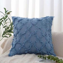 Pillow Soft Blue Cover 45x45 Decorative For The Living Room Pillowcase Couch Sofa Bed Home Decoration