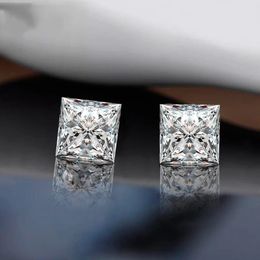 Loose Gemstones Stones 3.5mm To 10mm D Colour VVS1 Princess Cut Loose Beads Diamond For Women Wedding Ring Jewellery 240327