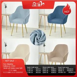 Chair Covers Velvet Bar High Armchair Cover Stretch Fabric Washable Dining Slipcovers Office Proyector El Home
