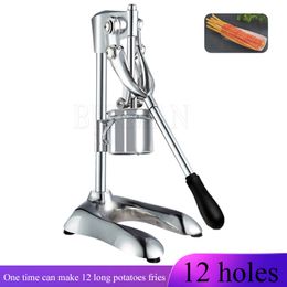 Manual Super Long French Fries Maker Machine Long Potatoes Fried Chips Extruders
