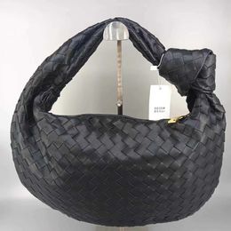 Woven 40cm 2024 Buns Dumpling Handheld luxury Baskets wallet designer Chaoda genuine leather bags Cloud Knotted Vegetable luxuries designers women black bag UIAB