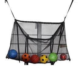 Storage Bags Large Mesh Bag Hanging Swimming Pool Outdoor Basketball Toys Float Net Swim Ring Organizer