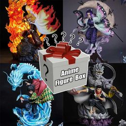 Anime Manga Demon Kimetsu no Yaiba Mystery Box Figure Blind Box Anime Best Gift for Animer Nezuko Zenitsu Figure Box 240401