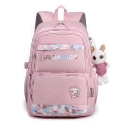 Bags Hot Sale School Bags Children Backpacks Large Capacity New Student Book Bag Girls Printing Backpack with sweet pendant gift