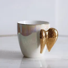 Mugs Golden Edge Coffee Cup Water Cups Nordic Style Ceramic Mug Creative Design Restaurant Household Ceramics Solid Colour