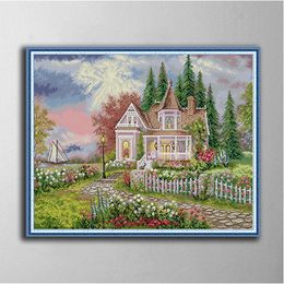 Cosy Evening DIY cross stitch Embroidery Tools Needlework sets counted print on canvas DMC 14CT 11CT cloth