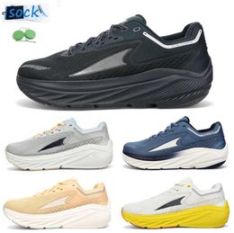Via Olympus 2 Men Women Running Shoes Racing Sneaker Black Grey Navy Blue Orange Yellow Mens Professional Cushioned Mens Outdoor Trainers Sports Sneakers Size 36-47