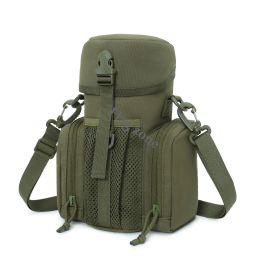 Bags New Tactical Water Bottle Pouch Military Molle Shoulder Bag Men Outdoor Travel Camping Hiking Fishing Hunting Kettle Holder Pack