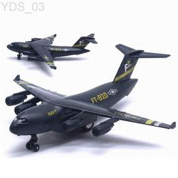 Aircraft Modle Diecast Alloy Aircraft C-17 Transport Airplane Model Toy Pull Back With Display Stand Light Music Simulation Military Model Gift YQ240401