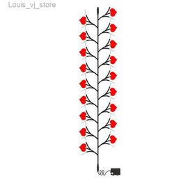 LED Strings Valentine Heart Light String Red Lights In Bendable Battery Operated For Bedroom Hotel YQ240401