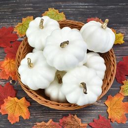 Decorative Flowers Foam Pumpkins Fall-themed For Weddings Baby Showers Halloween Decoration