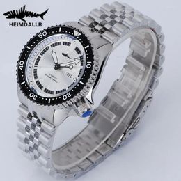 Wristwatches HEIMDALLR 007 Business Men Mechanical Watches 200M Waterproof Sapphire Crystal Luminous NH36 Automatic Movement Diver Watche