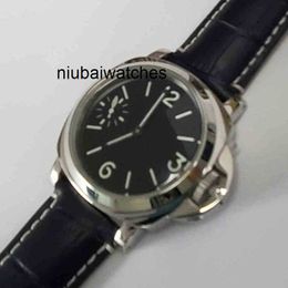Watch High Quality Luxury Watches Staal Manual Winding 44mm Sports Straight Mineral Glass Lighting Hands 7rjk
