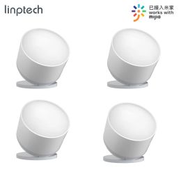 Control Linptech HS1 High Precision Human Body/Pet Sensor Smart Motion Lamp Light Sensor Magnetic Base 360° Rotation Work For Xiaomi APP