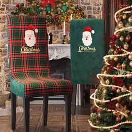Chair Covers Christmas Cover Seat Set Dining Table Holiday Decoration Elastic Stool