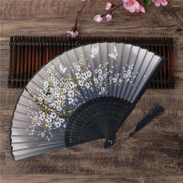 Decorative Figurines Folding Fan Versatile Portable Chinese Style Bamboo Handheld Fans Lightweight Vintage Accessories For Wedding Dancing