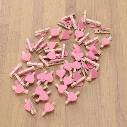 Frames 50 Pcs Love Po Clip Vintage Decor Clothespin Mini Bamboo Wood Baby Gift Cards