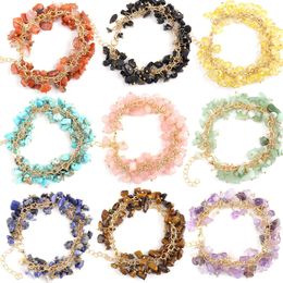 New Bohemian Natural Stone Crystal Bracelet Fashion Versatile Bracelet Multi Colour Bracele Bracelet for Women Charms Aesthetic Accessories
