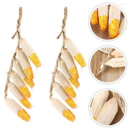 Decorative Flowers Fake Corn Ornament Simulated Skewers Christmas Tree Decorations Vegetable Hanging