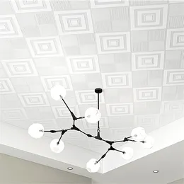 Sfondi Wellyu 3d Soffitto sospeso Tetto incollato Carta da parati Camera da letto Soggiorno Moderno e minimalista Sala da pranzo Atmosferica