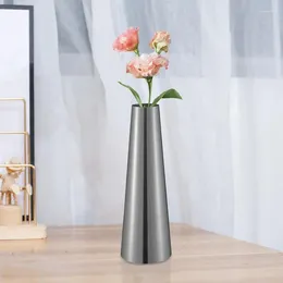 Vases Flower Vase Metal Pen Holder Desktop Organiser Centrepiece Table Decorations Spring Arrangement Housewarming Gift Party Supplies