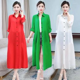 Women's Trench Coats High-End Sunscreen Jackets 2024 Long Summer Thin Coat Large Size Chiffon Cardigan Female Sun Protection Clothing Top