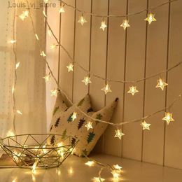 LED Strings 10 Metre 100 light outdoor star string holiday atmosphere decoration USB small Colour room YQ240401