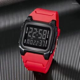 Wristwatches ACHENGY Brand Men's Watch Fashion LED Digital Waterproof For Men Alarm Week Stopwatch Military Electronic Male Clock