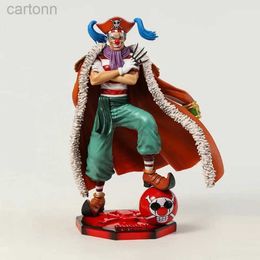 Anime Manga 25cm One Piece Four Emperors The Clown Buggy PVC Action Figure Toy Collection Model Statue Cartoon Doll Gift For Friend 240401