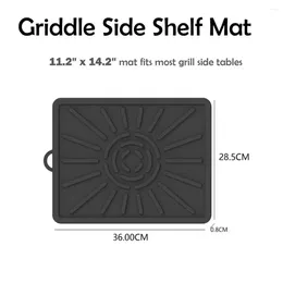 Tools Oil Resistant Baking Pad Food-grade Grill Mat Heat-resistant Silicone For Outdoor Bbq Griddle Drain Anti-slip