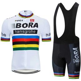 Sets Cycling Jersey Sets Bycicle Cycling Clothes Summer Clothing 2023 UCI BORA Professional Shirt Team Jersey Shorts Man Road Bike Unif