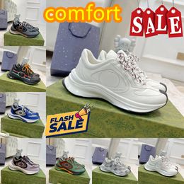 2024 Designer Men and women Casual shoes new leather lace-up sneaker lady Running Trainers Thick soled gym sneakers outdoor wear proof casual shoes
