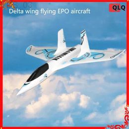 Aircraft Modle Qlq 800mm Wingspan Model Remote-controlled Aircraft Fixed Wing Racing Delta Wing Epo Aircraft Entrylevel Remotecontrolled Glider YQ240401