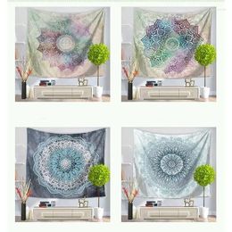 Tapestries Customizable Light Mandala Tapestry Wall Decoration Living Room Stickers Decorative Cloth