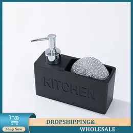 Liquid Soap Dispenser Scrubber Wipe With Sponge Kitchen Universal Pump Bottle Cleaning Easy To Use