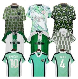 23 24 Nigeria Soccer jersey Home maillot de foot Nigerian #10 1994 96 98 OKOCHA Finidi Okocha Kanu Amokachi Nwogu Ikpeba Yekini IHEANACHO IWOBI IGHALO football 999