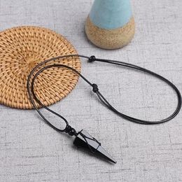 Pendant Necklaces Trend Obsidian For Couples Sweater Necklace Long Fashion Accessory Unique