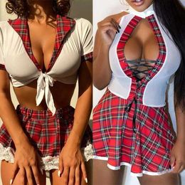 Sexy Pyjamas Sexy Lingerie Woman Erotic Lingerie Sexy Dress Cosplay Uniform Schoolgirl Costume Erotic Exotic Lingerie Plus Size Babydoll 240330