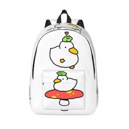 Bags Kawaii Surfing Duck Backpack for School Student Schoolbag Cute Frog Cartoon Book Bags Girl Women Casual Daypack Outdoor