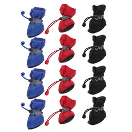 Dog Apparel 3 Sets Water Proof Boots Pet Footwear Non-slip Rain Shoes Waterproof Bichon Thickened