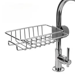 Küche Lagerung Pool Trocken Wasserhahn Rack Finishing Stahl Abfluss Gericht Regal Lappen Edelstahl Tuch Schwamm