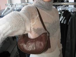 Spanish Niche Brand Design Paloma Wool Pea Bun Lmported Oil Wax Cowhide Underarm Crossbody Dumpling for Women Shoulder Bags 240328