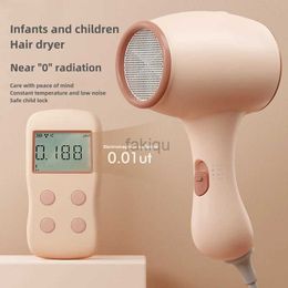 Hair Dryers Childrens Hair Dryer Mini Low Noise Constant Temperature 0 Radiation Fart Blowing Safety Childrens Lock Portable Hair Dryer 240401