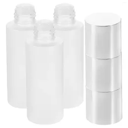 Storage Bottles 3pcs Refillable Sample Bottle Empty Travel Lotion Toiletries Dispenser(100ml)